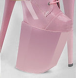 Patent Shoe Covers - 8" Baby Pink - SIZE 9