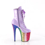 FLAMINGO-1020HG - Lavender Holo Pat/Rainbow Glitter