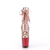 FLAMINGO-1020HG - Rose Gold Holo Pat/Rainbow Glitter