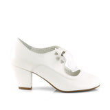 WIGGLE-32 - White Faux Leather Size 6 - SHOP WORN & CLEARANCE