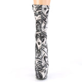 ADORE-1002DP - Wht-Blk Str. Fabric /Wht-Blk Fabric
