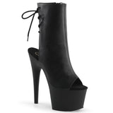 ADORE-1018 - Blk Faux Leather/Blk Matte