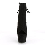 ADORE-1018FS - Blk Faux Suede/Blk Suede