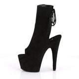 ADORE-1018FS - Blk Faux Suede/Blk Suede