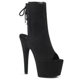 ADORE-1018FS - Blk Faux Suede/Blk Suede