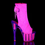 ADORE-1018G - Neon Pink Glitter/Neon Pink Glitter