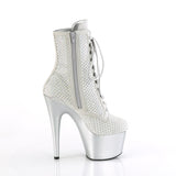 ADORE-1020RM - Silver Faux Sude-RS Mesh/Slv Matte    - CLEARANCE