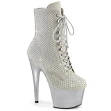 ADORE-1020RM - Silver Faux Sude-RS Mesh/Slv Matte    - CLEARANCE