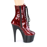 ADORE-1020SP - Red Snake Print Pat/Blk - CLEARANCE