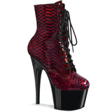 ADORE-1020SP - Red Snake Print Pat/Blk - CLEARANCE