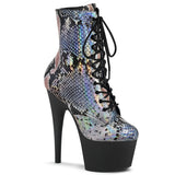 ADORE-1020SP - Slv Holo Snake Print/Blk Matte - CLEARANCE