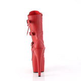 ADORE-1043 - Red Faux Leather/Matching - CLEARANCE