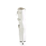 ADORE-1043 - White Faux Leather/Matching - CLEARANCE