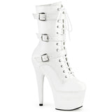 ADORE-1043 - White Faux Leather/Matching - CLEARANCE