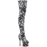 ADORE-3000DP - Wht-Blk Str. Fabric/Wht-Blk Fabric