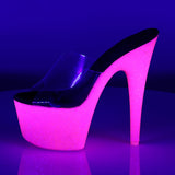 ADORE-701UVG - Clr/Neon H. Pink Glitter