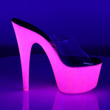 ADORE-701UVG - Clr/Neon H. Pink Glitter