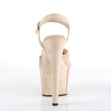 ADORE-709FS - Beige Faux Suede/Beige Faux Suede
