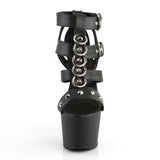 ADORE-758 - Blk Faux Leather/Blk Matte