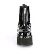 ASHES-100 - Blk Pat-Vegan Leather