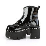 ASHES-100 - Blk Pat-Vegan Leather