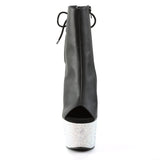 BEJEWELED-1018DM-7 - Blk Faux Leather/Slv Multi RS