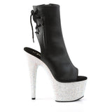 BEJEWELED-1018DM-7 - Blk Faux Leather/Slv Multi RS