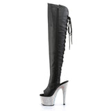 BEJEWELED-3019DM-7 - Blk Faux Leather/Slv Multi RS