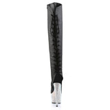 BEJEWELED-3019DM-7 - Blk Faux Leather/Slv Multi RS