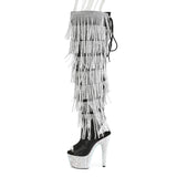 BEJEWELED-3019RSF-7 - Blk Faux Leather-Slv/Slv Multi RS
