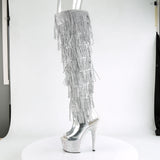 BEJEWELED-3019RSF-7 - Slv Metallic Pu-Slv/Slv Multi RS