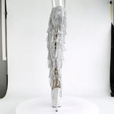 BEJEWELED-3019RSF-7 - Slv Metallic Pu-Slv/Slv Multi RS