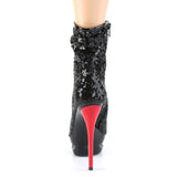 BLONDIE-R-1009 - Blk Sequins/Blk-Red