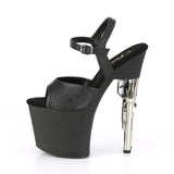 BONDGIRL-709 - Blk Faux Leather/Blk Matte - CLEARANCE