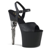 BONDGIRL-709 - Blk Faux Leather/Blk Matte - CLEARANCE