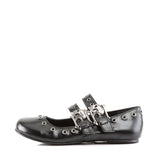 DAISY-03 - Blk Vegan Leather - Size 8