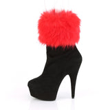 DELIGHT-1000 - Blk Faux Suede/Blk Faux Suede