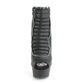 DELIGHT-600-18 - Blk Faux Leather/Blk Matte