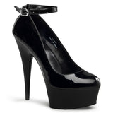 DELIGHT-686 - Blk Pat/Blk - Size 14 - CLEARANCE
