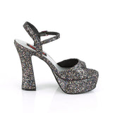 DOLLY-09 - Blk Multi Glitter size 6 -  CLEARANCE