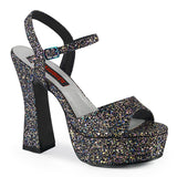 DOLLY-09 - Blk Multi Glitter size 6 -  CLEARANCE