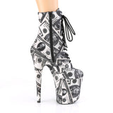 FLAMINGO-1020DP - Wht-Blk Fabric/Wht-Blk Fabric