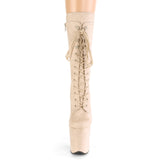 FLAMINGO-1050FS - Beige Faux Suede/Beige Faux Suede