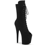 FLAMINGO-1051FS - Blk Faux Suede/Blk Faux Suede