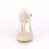 FLAPPER-26 - Cream Pu size 6 - SHOP WORN & CLEARANCE