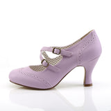 FLAPPER-35 - Lavender Faux Leather size 7 - CLEARANCE & SHOP WORN!