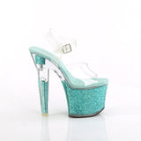LOVESICK-708SG - Clr/Aqua multi Iridescent Glitters - CLEARANCE