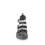 SNEEKER-225 - Blk Canvas-Vegan Leather