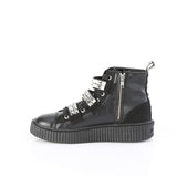 SNEEKER-225 - Blk Canvas-Vegan Leather