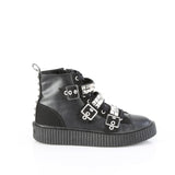 SNEEKER-225 - Blk Canvas-Vegan Leather